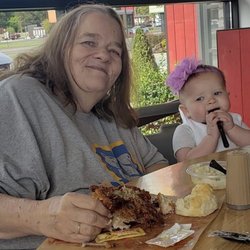KFC - My at the time 7 mo old and her granny enjoying KFC