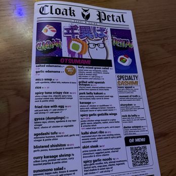 Cloak and Petal - Menu - Japanese Near Me - San Diego, California Cloak and Petal - Menu - Japanese Near Me - San Diego, California