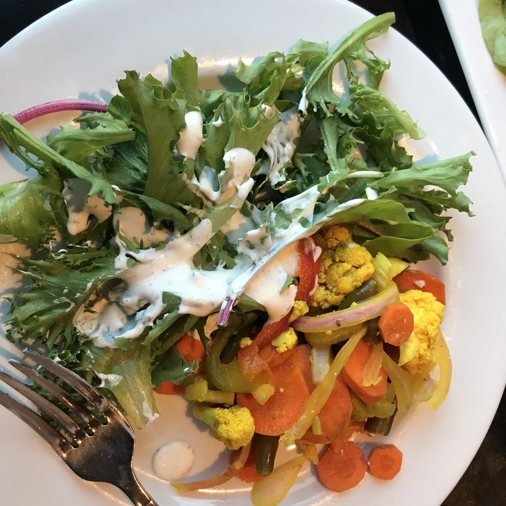 The Flats Bistro - Small dinner salad with pickled veggies and ranch - American Near Me - Soldotna, Alaska The Flats Bistro - Small dinner salad with pickled veggies and ranch - American Near Me - Soldotna, Alaska