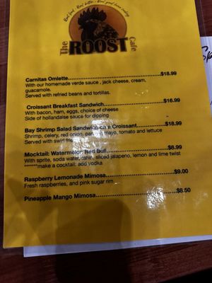 Menu photo 2 The Roost Cafe Chico, CA