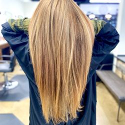 Copper balayage, balayage, balayage specialist, hair color, hairstylist, hair salon thousand oaks