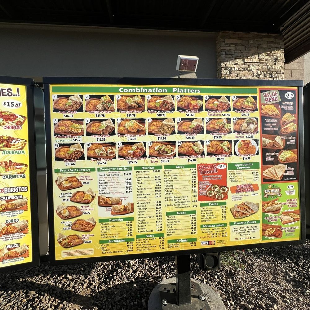 Filiberto's - Drive thru menu. - Mexican Near Me - Peoria, Arizona Filiberto's - Drive thru menu. - Mexican Near Me - Peoria, Arizona
