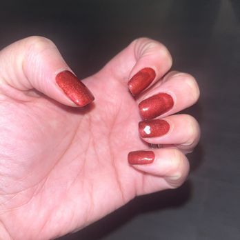 Lulus Nail & Spa - Gel manicure with a free sticker design. - Nail Salons Near Me - New York, New York Lulus Nail & Spa - Gel manicure with a free sticker design. - Nail Salons Near Me - New York, New York