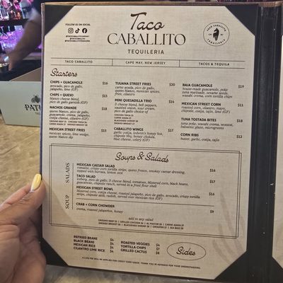 Menu photo 2 Taco Caballito Tequileria Cape May, NJ