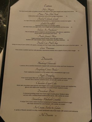Menu photo 4 Jillians Palm Desert, CA