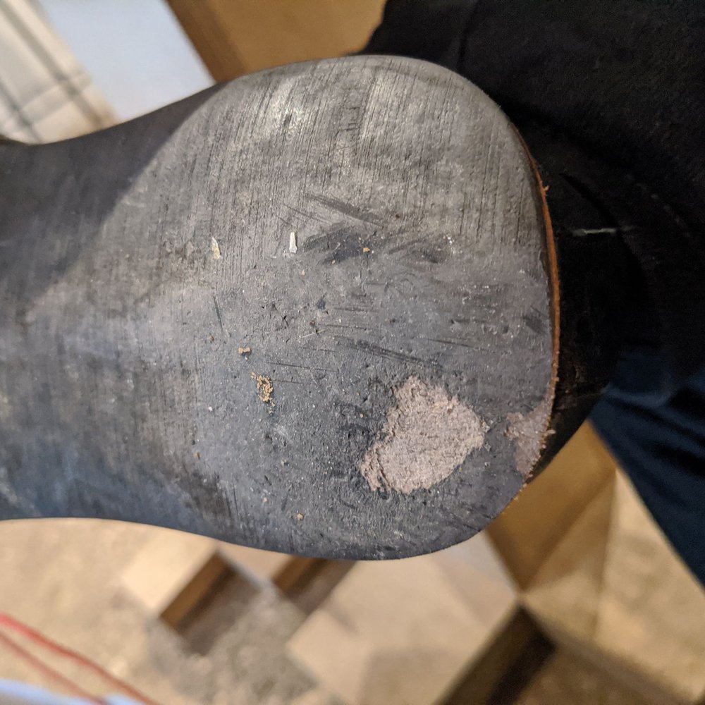 Heel meets the road