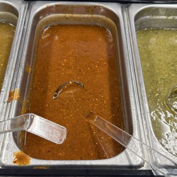 Chavela’s Tacos - Inside salsa bar - Mexican Near Me - Los Angeles, California