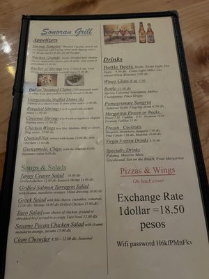 Menu photo 3 Sonoran Grill Puerto Peñasco, SON