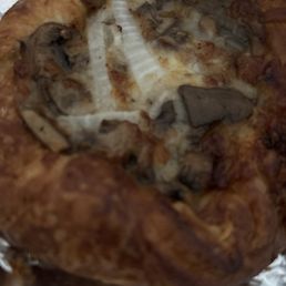 Mushroom and onion tart Mushroom and onion tart