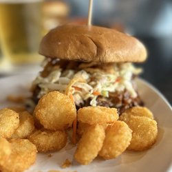 Barrel House - The coleslaw paired with the pulled pork was perfection. Tots were nice and crispy.