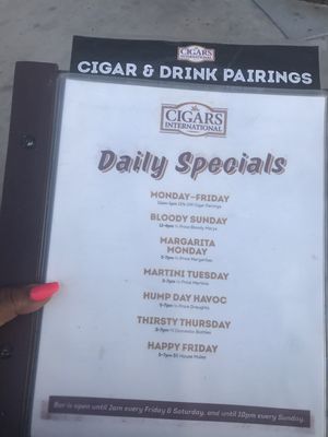 Menu photo 3 Cigars International The Colony, TX