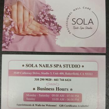 Sola Nail Spa Studio - Nail Salons Near Me - Bakersfield, California Sola Nail Spa Studio - Nail Salons Near Me - Bakersfield, California