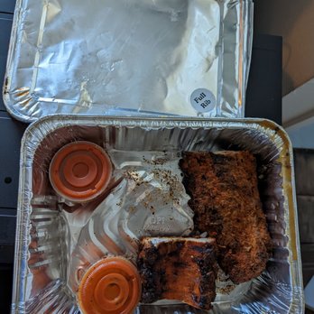 Phil's BBQ - 3/4 rack of ribs, takeout; gifted 1/4 to friend. - Barbeque Near Me - San Diego, California Phil's BBQ - 3/4 rack of ribs, takeout; gifted 1/4 to friend. - Barbeque Near Me - San Diego, California