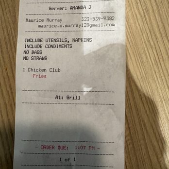 Basecamp Dinette - My receipt to prove it - Coffee & Tea Near Me - Burbank, California