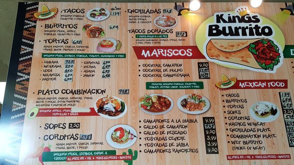 Menu photo 3 King's Burrito La Habra, CA