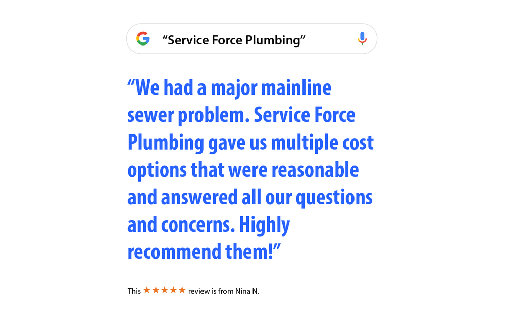 Slide of Service Force Plumbing