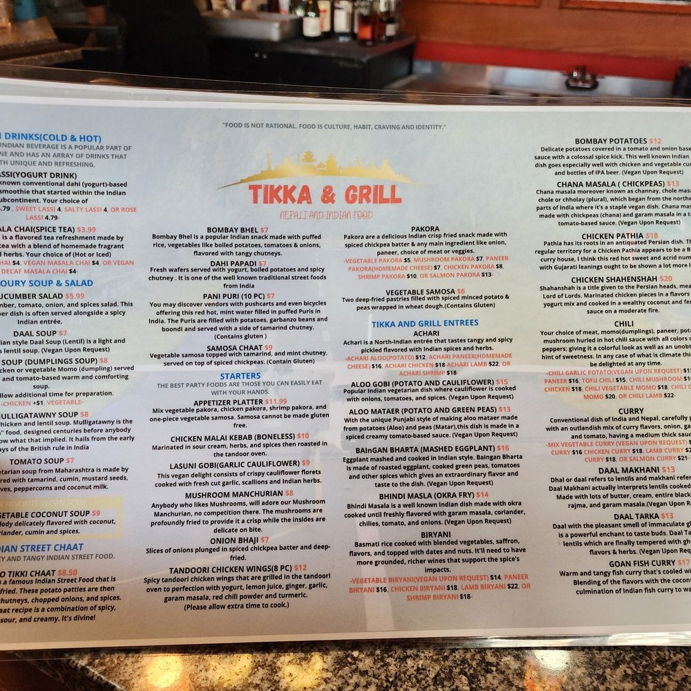 Tikka & Grill, Nepali and Indian Food - Menu - Indian Near Me - Denver, Colorado Tikka & Grill, Nepali and Indian Food - Menu - Indian Near Me - Denver, Colorado