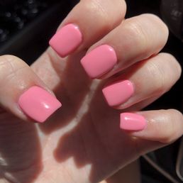 fill set acrylics  color - bubble gum pink (DND)