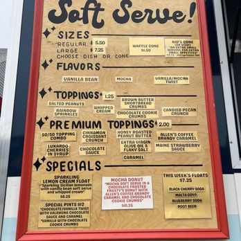 Zellie’s Ice Cream - Menu (7/27/25) - Ice Cream & Frozen Yogurt Near Me - Bath, Maine Zellie’s Ice Cream - Menu (7/27/25) - Ice Cream & Frozen Yogurt Near Me - Bath, Maine