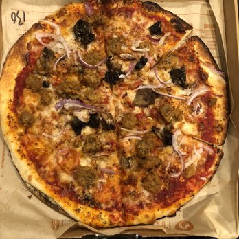 Blaze Pizza - burnt pizza with the LEAST amount of toppings possible - Salad Near Me - Torrance, California Blaze Pizza - burnt pizza with the LEAST amount of toppings possible - Salad Near Me - Torrance, California