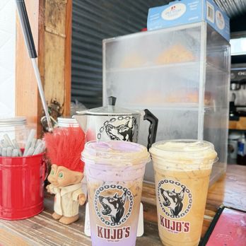 Kujo’s Coffee Shop - Ube Tres Leches and Vanilla iced latte with cold foam! - Coffee & Tea Near Me - Hialeah, Florida Kujo’s Coffee Shop - Ube Tres Leches and Vanilla iced latte with cold foam! - Coffee & Tea Near Me - Hialeah, Florida