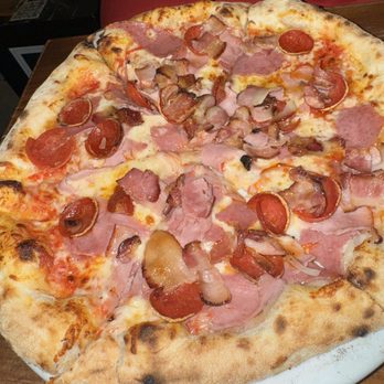 Pimentón - All meats pizza - ham, pepperoni, bacon - Pizza Near Me - Carolina, Puerto Rico Pimentón - All meats pizza - ham, pepperoni, bacon - Pizza Near Me - Carolina, Puerto Rico