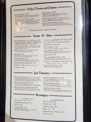 Menu photo 5 Erin's Snug Irish Pub Madison, WI
