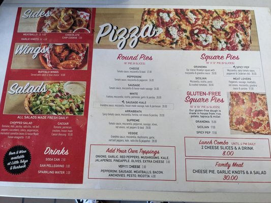 Menu photo 1 Prime Pizza Los Angeles, CA Menu photo 1 Prime Pizza Los Angeles, CA