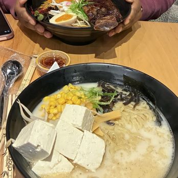 Osaka Ramen & Hibachi  - Brookfield - Beef Rib Ramen (top) Vegetarian Ramen (bottom) - Ramen Near Me - Brookfield, Wisconsin