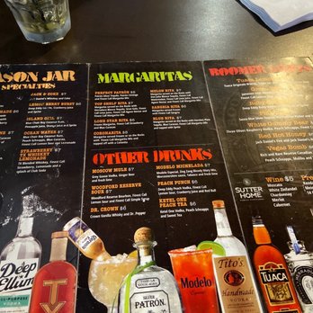 Boomer's Grill - The drink menu - Chicken Wings Near Me - Mesquite, Texas