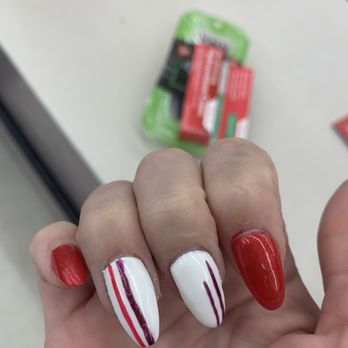 USA Nails - Look at pointer finger cuticle - Nail Salons Near Me - Terre Haute, Indiana