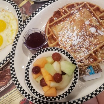 Black Bear Diner Midwest City - Sweet cream waffle and sunny-side-up eggs - American Near Me - Midwest City, Oklahoma Black Bear Diner Midwest City - Sweet cream waffle and sunny-side-up eggs - American Near Me - Midwest City, Oklahoma