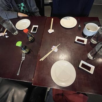 Red Ginger - Our table. No food! - Sushi Bars Near Me - Charlotte, North Carolina Red Ginger - Our table. No food! - Sushi Bars Near Me - Charlotte, North Carolina