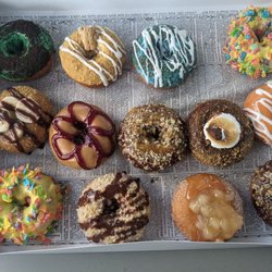Purvé Donut Stop - First of many boxes of Purvé donuts