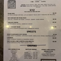 The Penalty Box - Menu