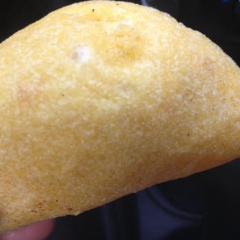 Colombia Bakery - Outer shell of one of their savory meat and potato filled pastry. - Bakeries Near Me - Hackensack, New Jersey