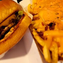 In-N-Out Burger - Cheeseburger with animal style fries. Yum!!