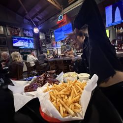 Rack of Ribs, coleslaw, fries.