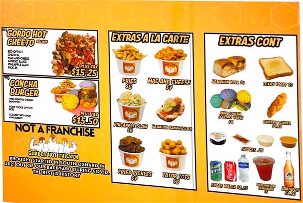Menu photo 3 Gordos Hot Chicken Oxnard, CA