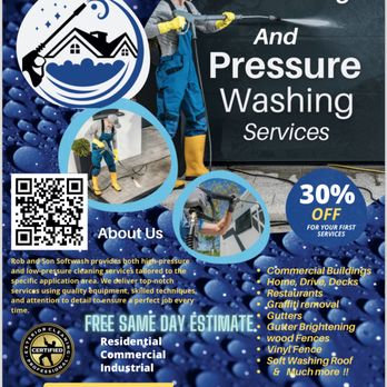 Rob & Son Soft Wash - Pressure Washers Near Me - Sacramento, California Rob & Son Soft Wash - Pressure Washers Near Me - Sacramento, California