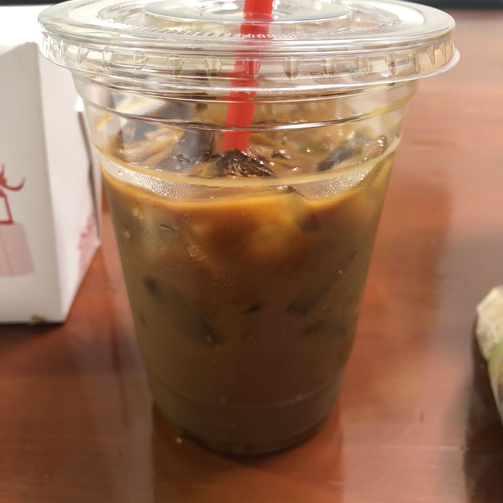 Le Pho - 1/3 empty Thai Coffee delivered and full of ice!  WTF - Vietnamese Near Me - Berkeley, California