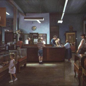 Goldman's Pawn Shop - Painting of the interior by Indiana artist Diane Tesler https://dianetesler.com/ - Pawn Shops Near Me - Evansville, Indiana Goldman's Pawn Shop - Painting of the interior by Indiana artist Diane Tesler https://dianetesler.com/ - Pawn Shops Near Me - Evansville, Indiana