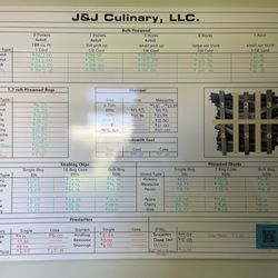 J & J Culinary - Prices as of May 2024
