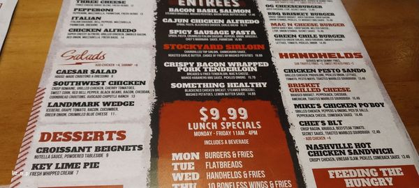Menu photo 6 Landmark Bar & Kitchen Fort Worth, TX