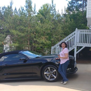Hardy Family Ford - Sheila enjoying her new 2017 Mustang from Hardy Ford  sold to her by the awesome honest super sales person Frank Velazquez!!! - Auto Repair Near Me - Dallas, Georgia