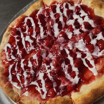 Brick Oven Pizza - Cherry Desert Pie - Pizza Near Me - Berthoud, Colorado Brick Oven Pizza - Cherry Desert Pie - Pizza Near Me - Berthoud, Colorado