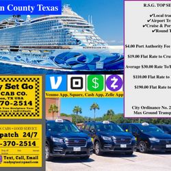 Ready Set Go Taxi Cab - RSG Taxi Dispatch 
409-370-2514
Text / Call 
readysgtaxi@gmail.com