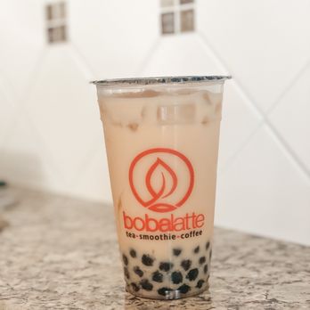 Boba Latte - Frisco - boba latte in a plastic cup - Coffee & Tea Near Me - Frisco, Texas