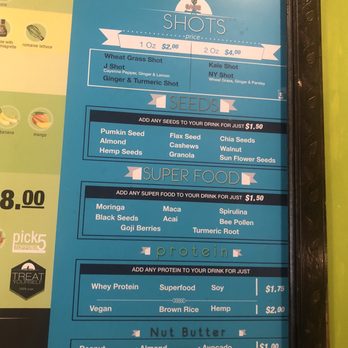 Oasis Jimma Juice Bar - Menu - Juice Bars & Smoothies Near Me - New York, New York