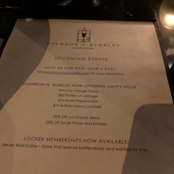 Bourbon N' Bubbles - Bars Near Me - Charleston, South Carolina Bourbon N' Bubbles - Bars Near Me - Charleston, South Carolina